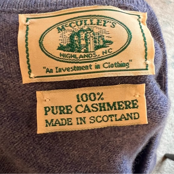 100% Cashmere Blue Crewneck Long Sleeve Sweater from McCulleys - Picture 6 of 6